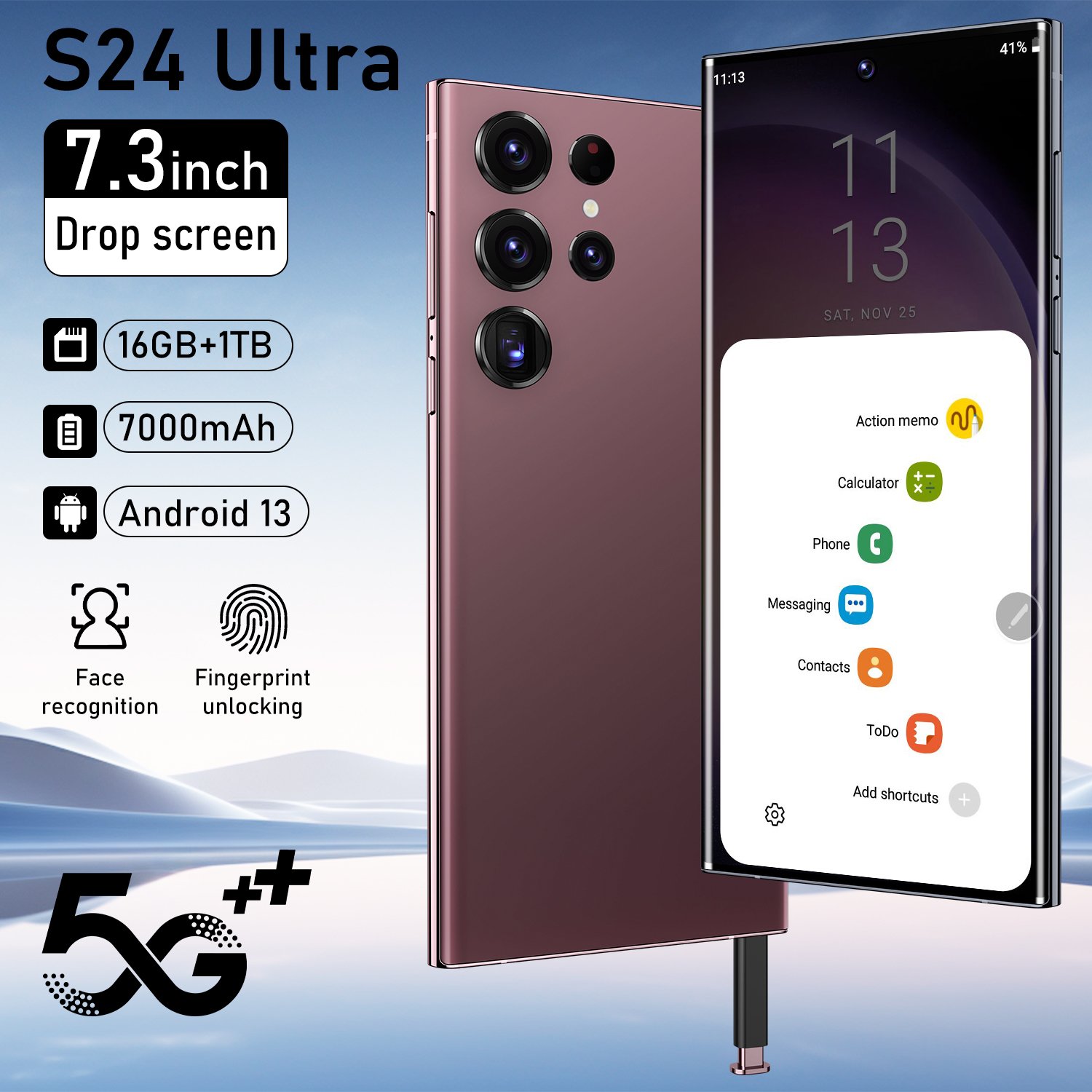 2024 s24 ultra phone Smartphone 16+1TB Android13.0 Mobile Phone Cell Gaming Phone 5G smartphone 3G&4G smartphone